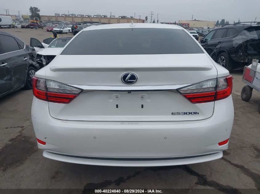 2018 Lexus Es 300H VIN: JTHBW1GG4J2194018 Lot: 40224840