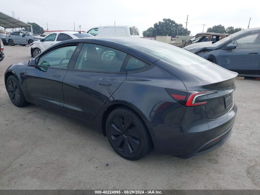 VIN 5YJ3E1EA5RF735156 2024 TESLA MODEL 3 no.3