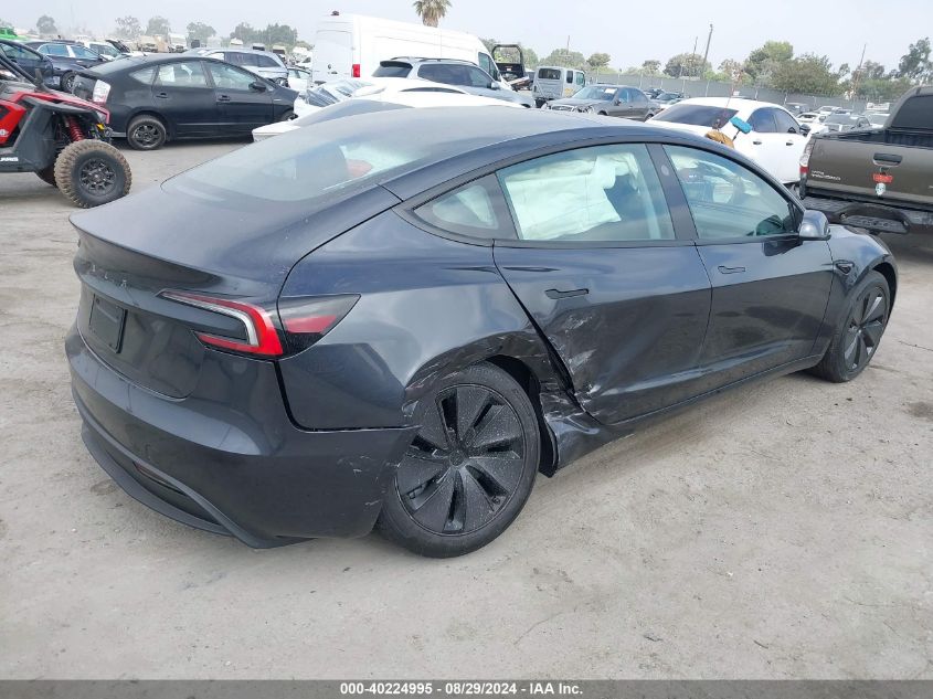 VIN 5YJ3E1EA5RF735156 2024 TESLA MODEL 3 no.4