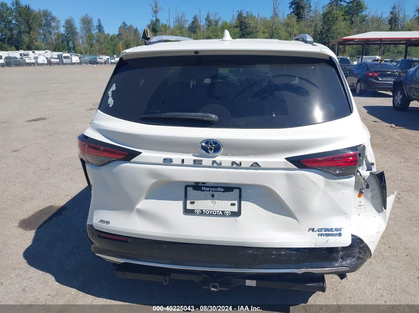 2021 Toyota Sienna Platinum VIN: 5TDESKFCXMS027643 Lot: 40225043
