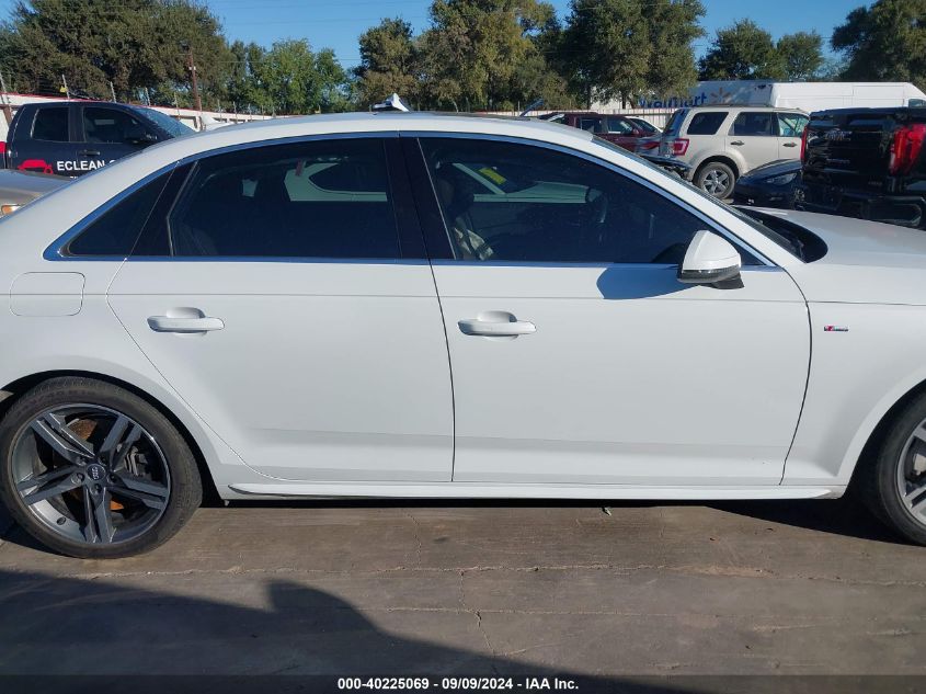 2018 Audi A4 2.0T Premium/2.0T Tech Premium VIN: WAUENAF42JN015320 Lot: 40225069