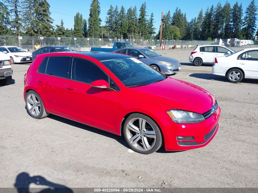 3VW2A7AU3FM066514 2015 VOLKSWAGEN GOLF - Image 1