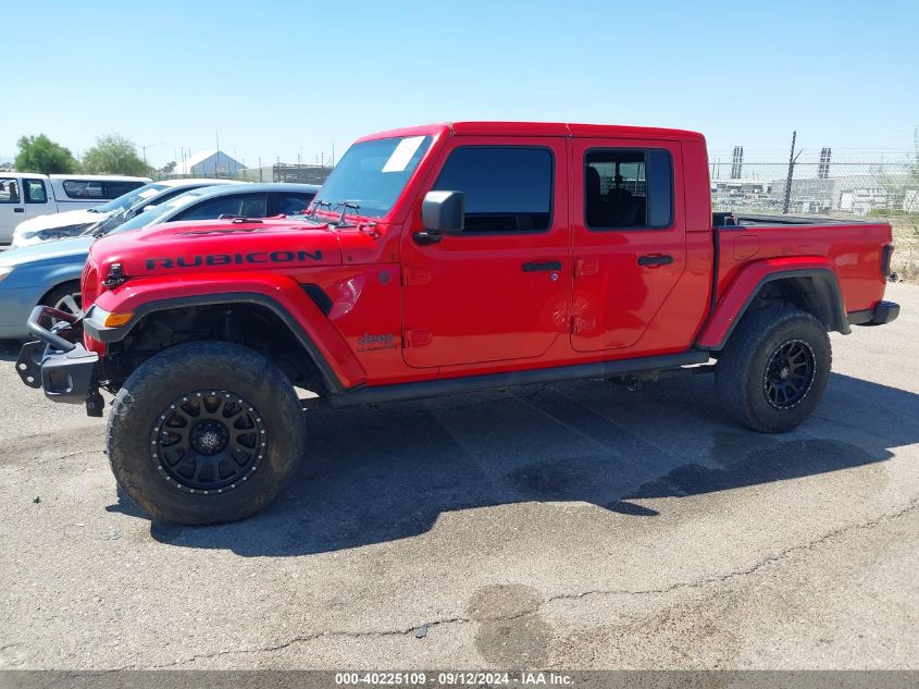 2021 Jeep Gladiator Rubicon 4X4 VIN: 1C6JJTBG7ML609837 Lot: 40225109