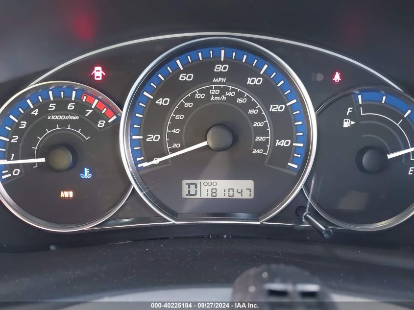 2011 Subaru Forester 2.5X VIN: JF2SHABCXBH712052 Lot: 40225184