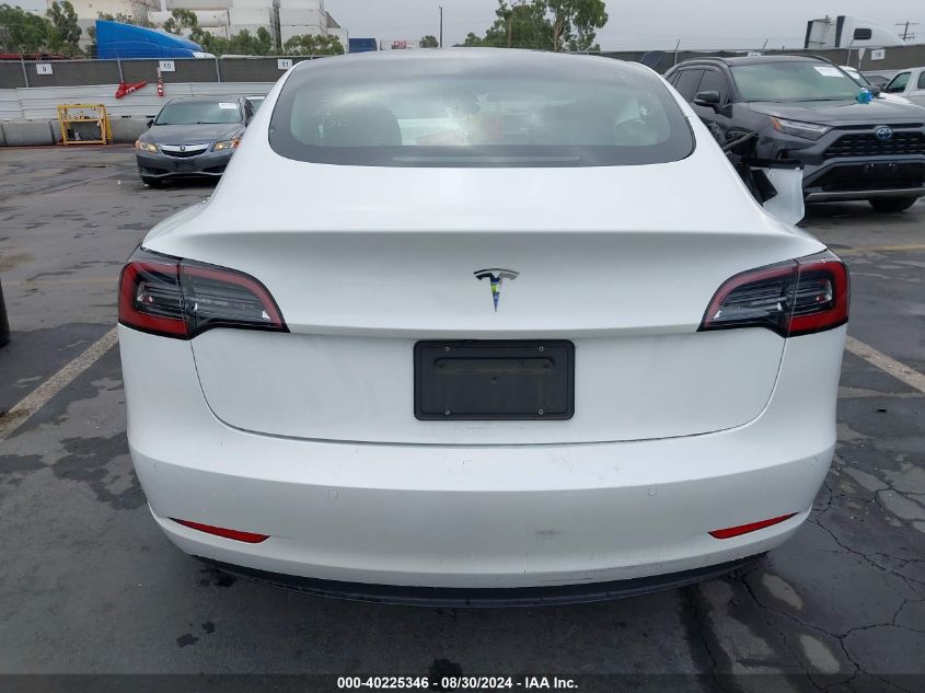 2021 Tesla Model 3 Standard Range Plus Rear-Wheel Drive VIN: 5YJ3E1EA3MF099278 Lot: 40225346