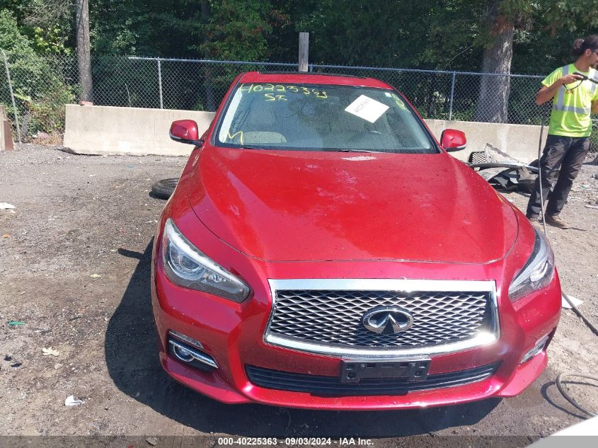 2014 Infiniti Q50 Premium VIN: JN1BV7AR8EM682631 Lot: 40225363