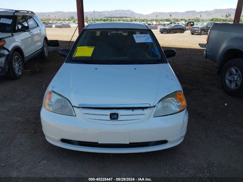 2003 Honda Civic Lx VIN: 1HGES16543L014304 Lot: 40225447