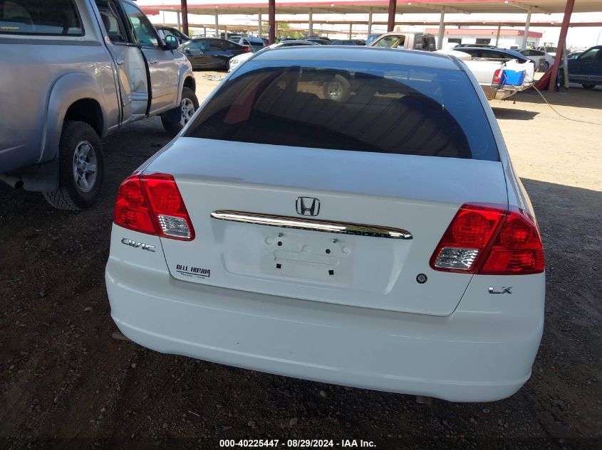 2003 Honda Civic Lx VIN: 1HGES16543L014304 Lot: 40225447