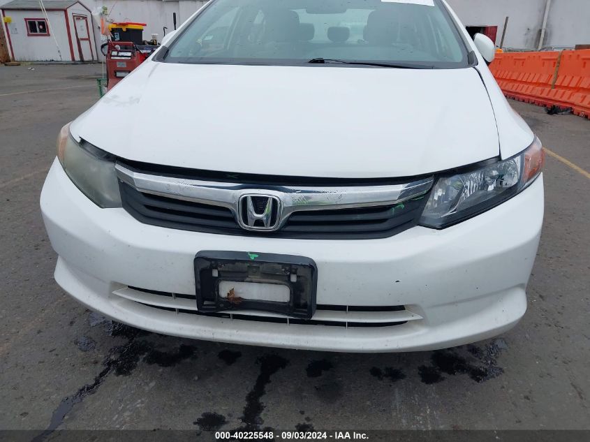 2012 Honda Civic Lx VIN: 2HGFB2F57CH587513 Lot: 40225548