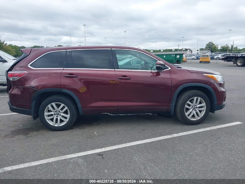 2016 TOYOTA HIGHLANDER LE V6 - 5TDBKRFH3GS318397