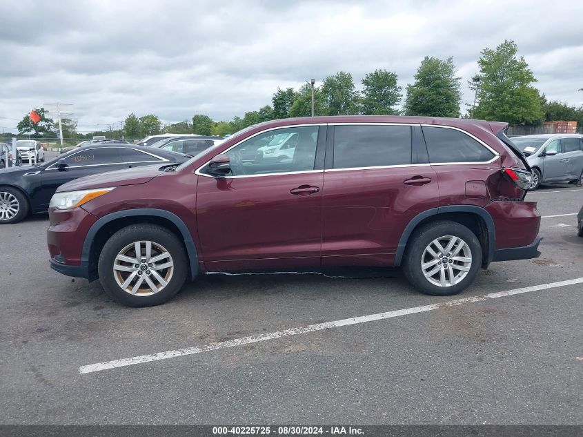 2016 TOYOTA HIGHLANDER LE V6 - 5TDBKRFH3GS318397