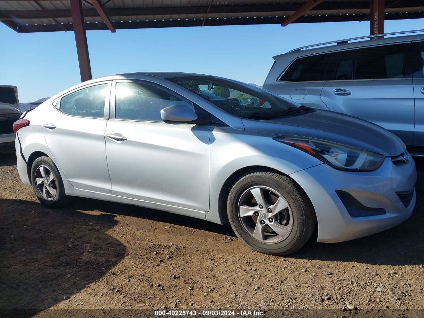 2014 Hyundai Elantra Se VIN: 5NPDH4AE6EH516031 Lot: 40225743