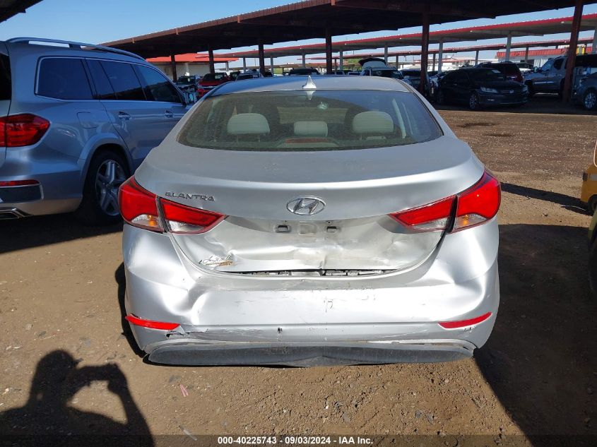 2014 Hyundai Elantra Se VIN: 5NPDH4AE6EH516031 Lot: 40225743