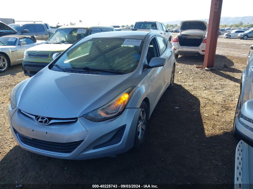 2014 Hyundai Elantra Se VIN: 5NPDH4AE6EH516031 Lot: 40225743