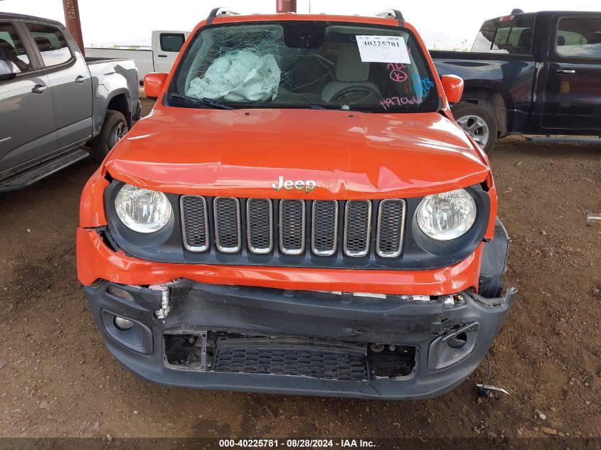 2018 Jeep Renegade Latitude Fwd VIN: ZACCJABB9JPH97066 Lot: 40225781