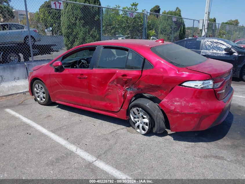 2021 Toyota Corolla Le VIN: JTDEPMAEXMJ173186 Lot: 40225792