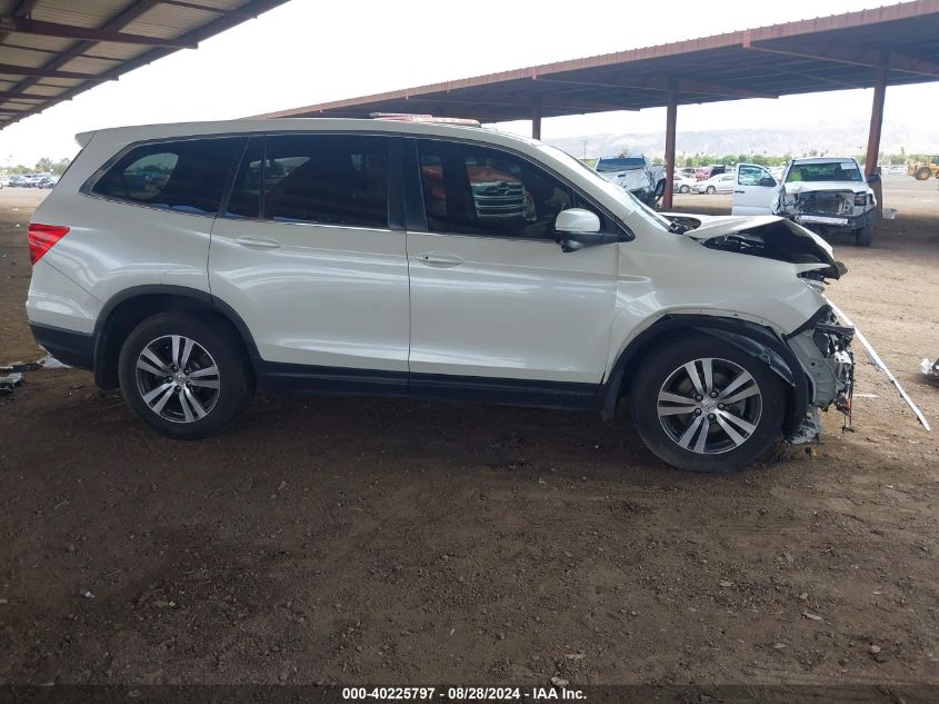 2017 Honda Pilot Ex-L VIN: 5FNYF6H59HB076818 Lot: 40225797