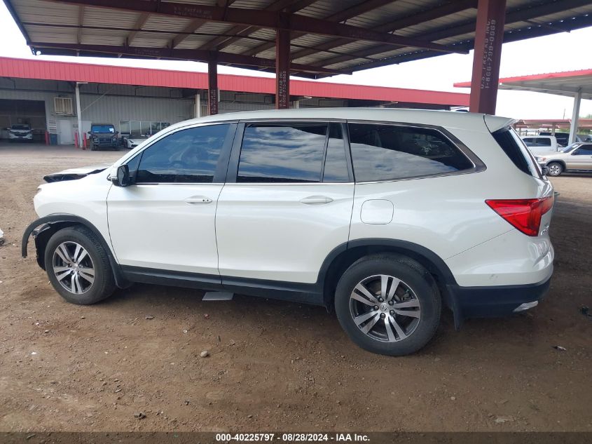 2017 Honda Pilot Ex-L VIN: 5FNYF6H59HB076818 Lot: 40225797