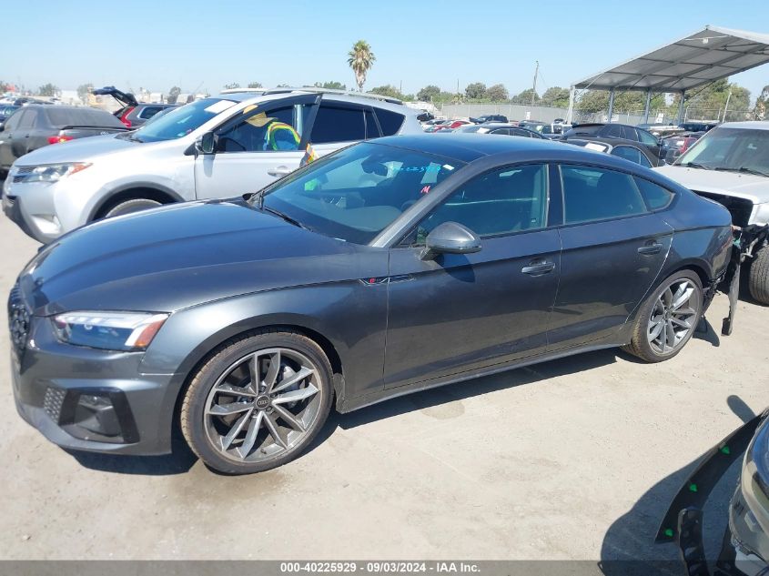 2024 Audi A5 Sportback Premium 45 Tfsi S Line Quattro S Tronic VIN: WAUDACF52RA110250 Lot: 40225929