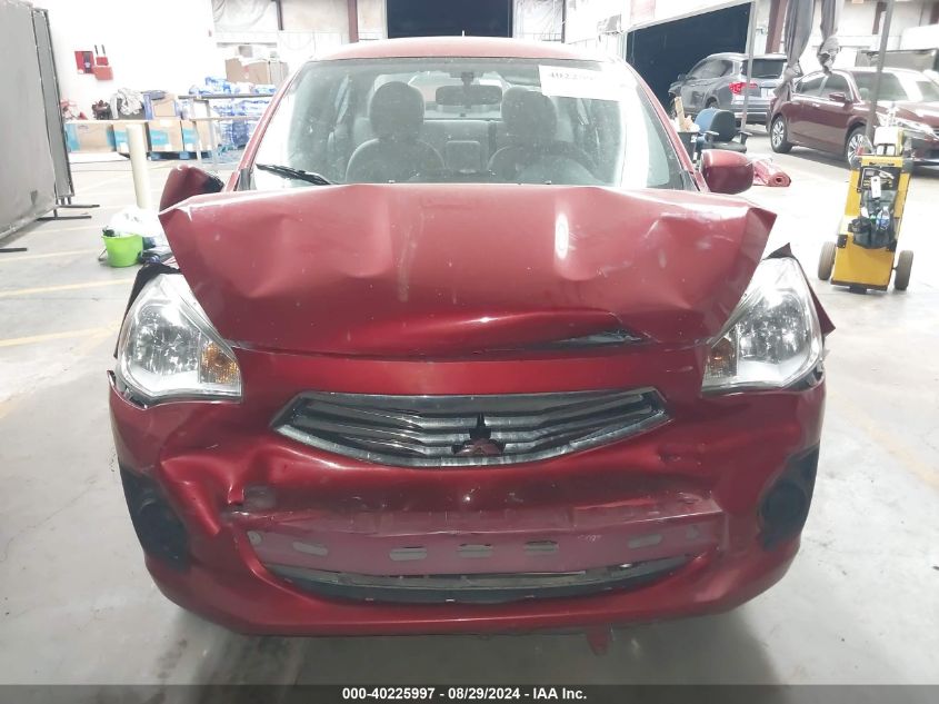 2019 Mitsubishi Mirage G4 Es/Rf VIN: ML32F3FJ0KHF01506 Lot: 40225997