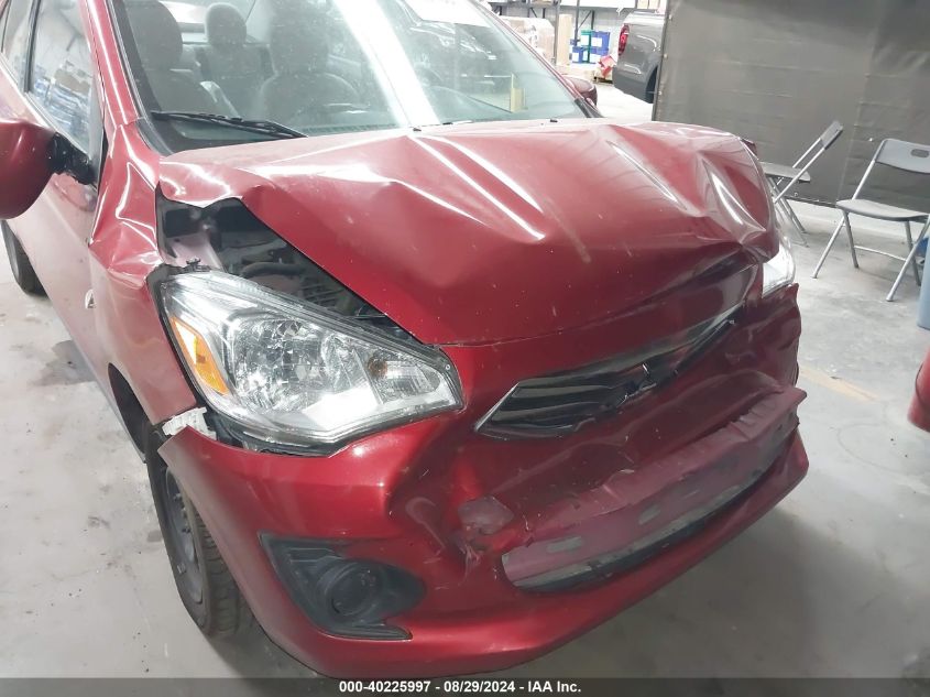 2019 Mitsubishi Mirage G4 Es/Rf VIN: ML32F3FJ0KHF01506 Lot: 40225997