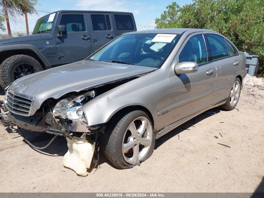 2005 Mercedes-Benz C 230 Kompressor Sport VIN: WDBRF40J65F691480 Lot: 40226015