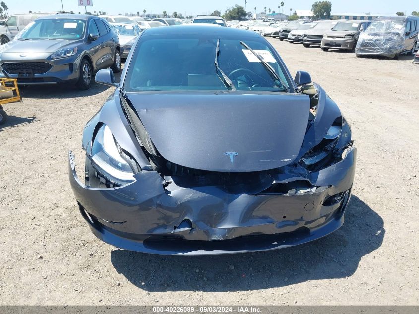 2022 Tesla Model 3 Long Range Dual Motor All-Wheel Drive VIN: 5YJ3E1EB9NF184247 Lot: 40226089