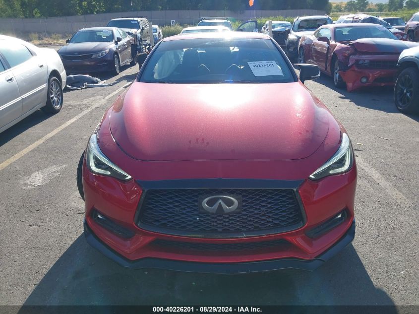 2017 Infiniti Q60 3.0T Red Sport 400 VIN: JN1FV7EL6HM700832 Lot: 40226201