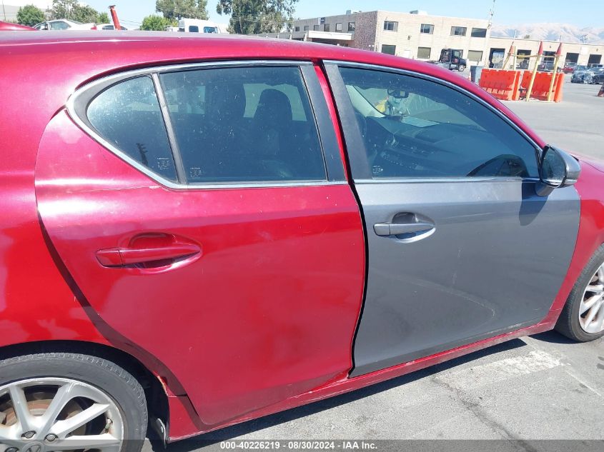 2012 Lexus Ct 200H Premium VIN: JTHKD5BH7C2067490 Lot: 40226219