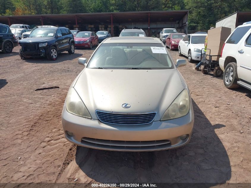 2005 Lexus Es 330 VIN: JTHBA30G055098492 Lot: 40226350