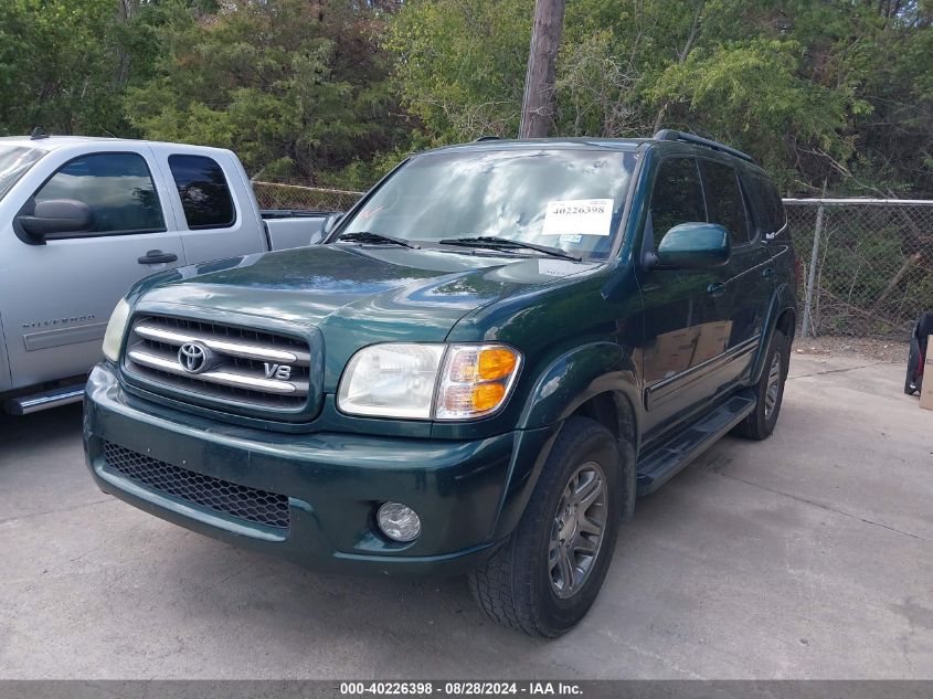 2004 Toyota Sequoia Limited V8 VIN: 5TDZT38AX4S234257 Lot: 40226398