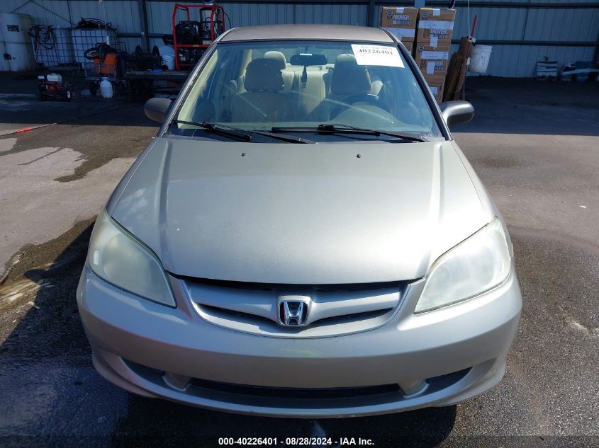 2004 Honda Civic Lx VIN: 2HGES16524H639668 Lot: 40226401