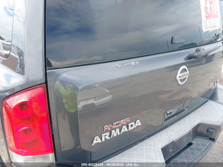 2011 Nissan Armada Sl VIN: 5N1BA0ND6BN608270 Lot: 40226438