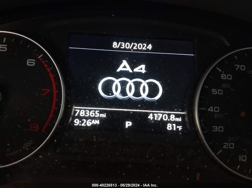 2018 AUDI A4 2.0T TECH ULTRA PREMIUM/2.0T ULTRA PREMIUM - WAUKMAF47JN000883