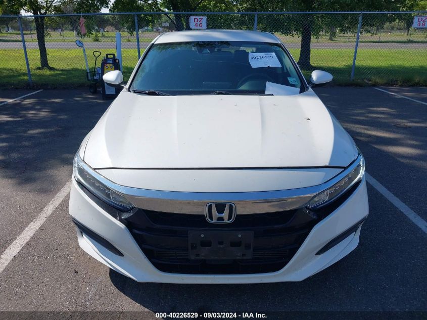 2018 Honda Accord Lx VIN: 1HGCV1F13JA261625 Lot: 40226529