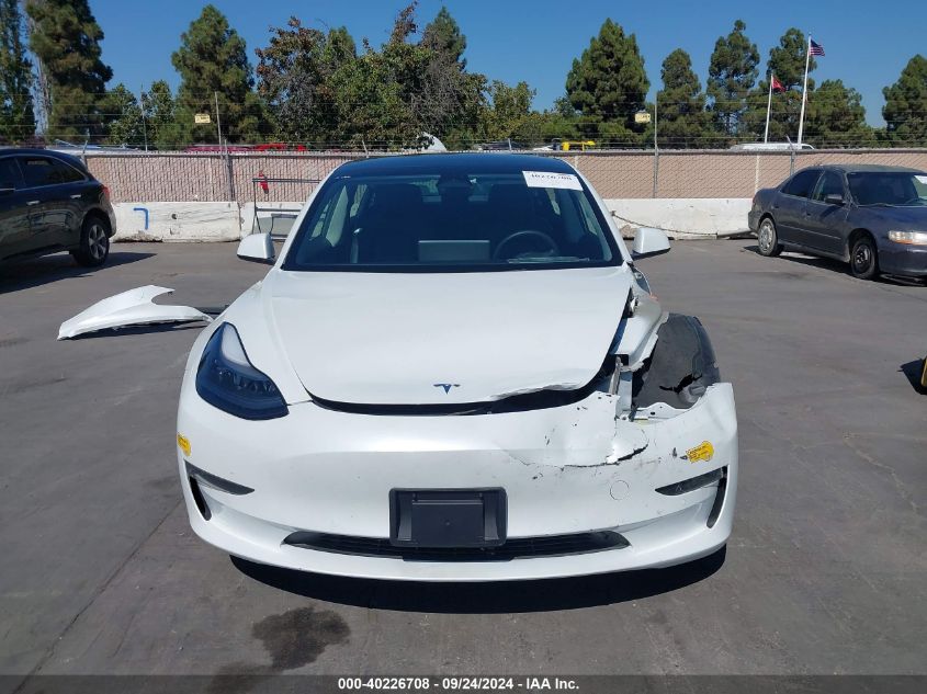 2022 Tesla Model 3 Long Range Dual Motor All-Wheel Drive VIN: 5YJ3E1EB8NF322957 Lot: 40226708