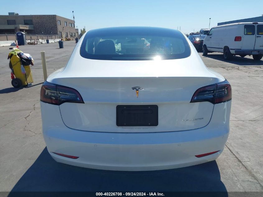 2022 Tesla Model 3 Long Range Dual Motor All-Wheel Drive VIN: 5YJ3E1EB8NF322957 Lot: 40226708