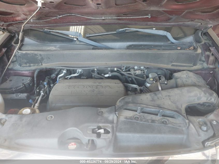 2014 Honda Pilot Ex-L VIN: 5FNYF4H50EB035347 Lot: 40226774