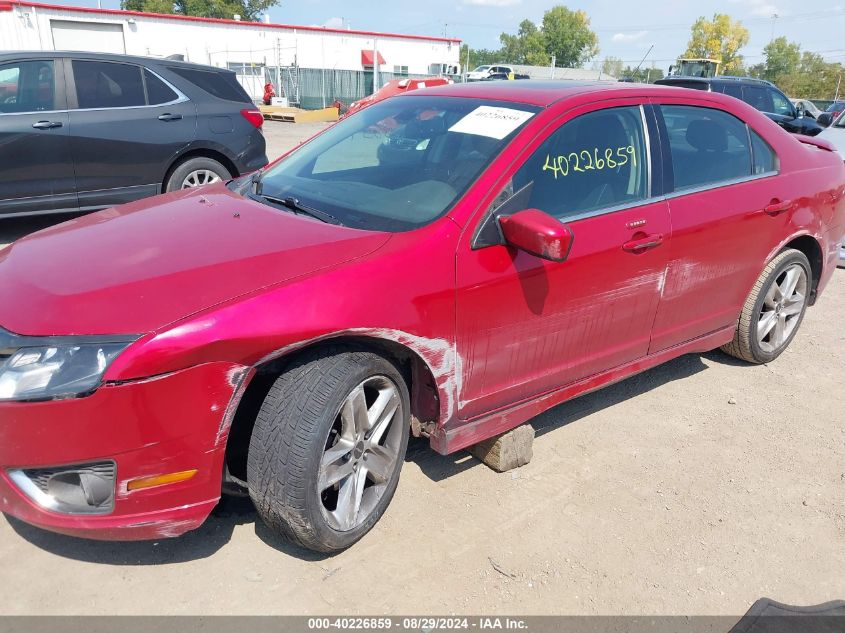 2012 Ford Fusion Sport VIN: 3FAHP0KC3CR191851 Lot: 40226859