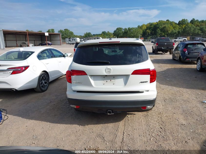 2017 Honda Pilot Ex-L VIN: 5FNYF6H57HB070662 Lot: 40226900