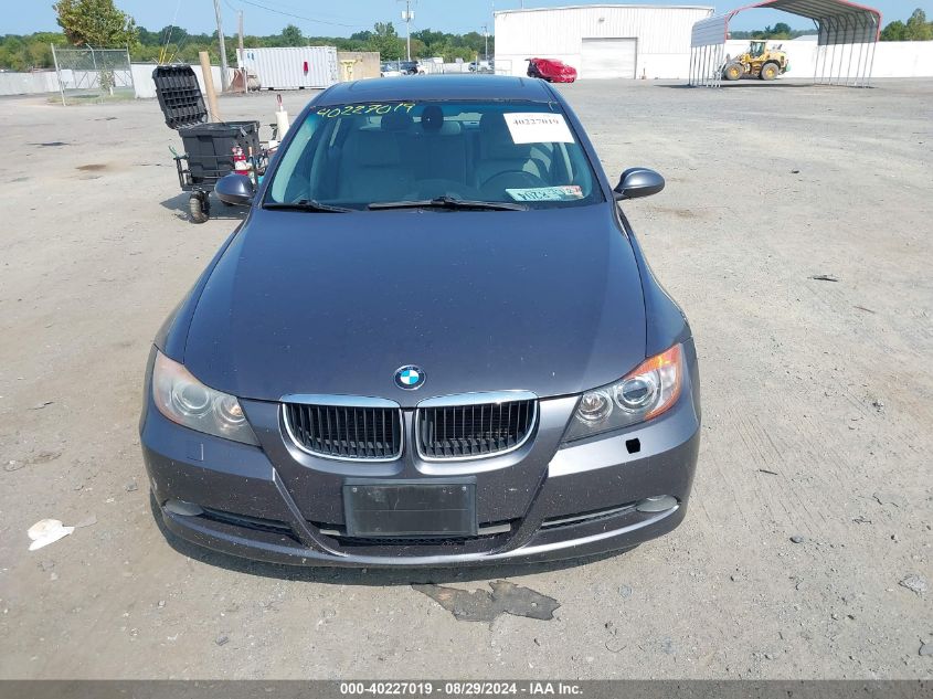 2007 BMW 328I VIN: WBAVA33537PV66762 Lot: 40227019