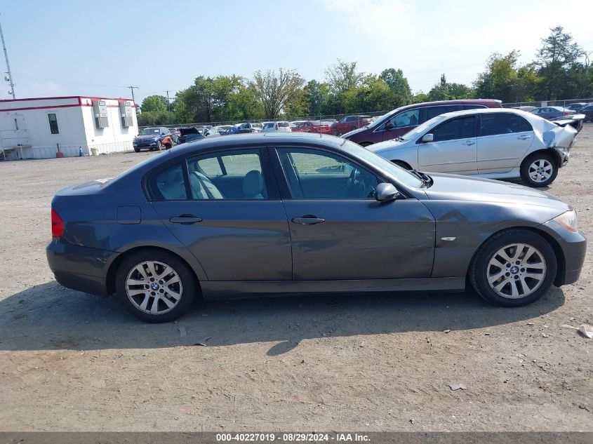 2007 BMW 328I VIN: WBAVA33537PV66762 Lot: 40227019