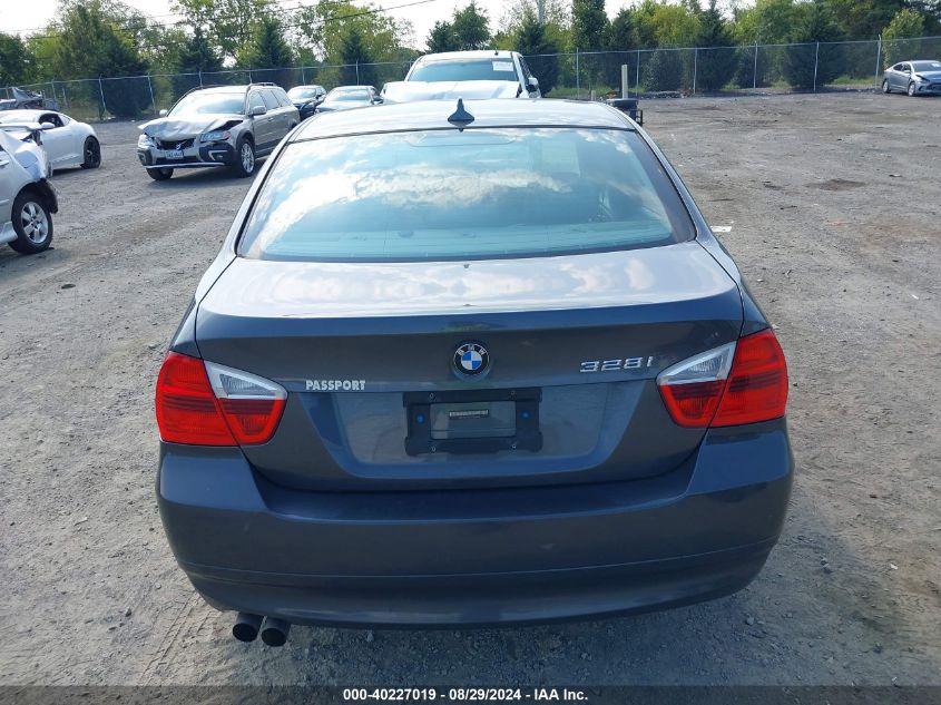 2007 BMW 328I VIN: WBAVA33537PV66762 Lot: 40227019