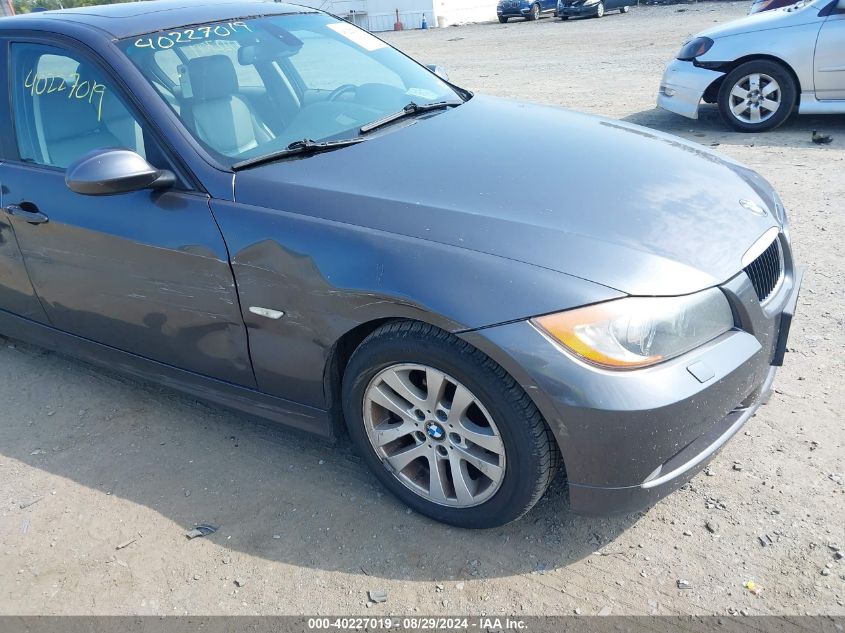 2007 BMW 328I VIN: WBAVA33537PV66762 Lot: 40227019