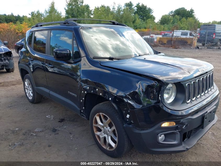 2017 Jeep Renegade Latitude 4X4 VIN: ZACCJBBB9HPF80973 Lot: 40227047