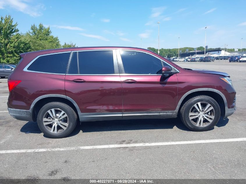 2017 Honda Pilot Ex VIN: 5FNYF5H36HB008193 Lot: 40227071