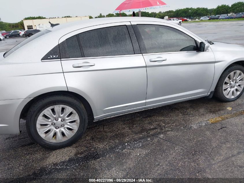 2012 Chrysler 200 Lx VIN: 1C3CCBAB5CN145417 Lot: 40227096