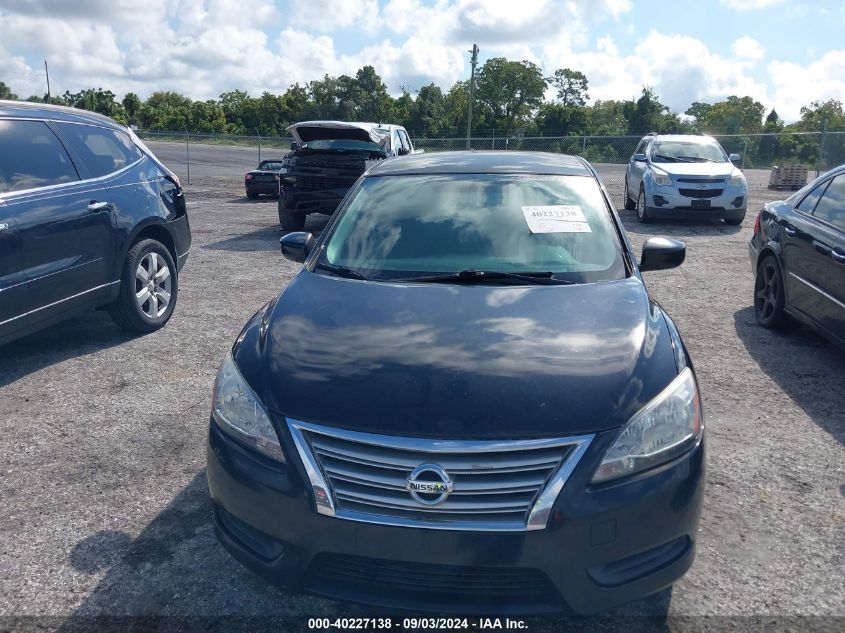 2013 Nissan Sentra Sv VIN: 3N1AB7AP6DL672465 Lot: 40227138