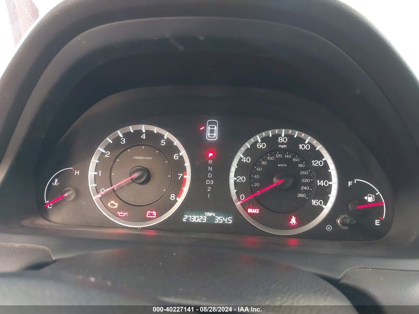 2009 Honda Accord 2.4 Lx VIN: 1HGCP26349A060118 Lot: 40227141