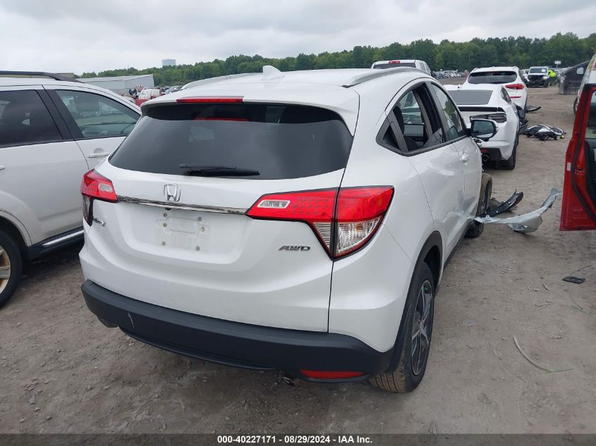 2022 Honda Hr-V Awd Ex VIN: 3CZRU6H5XNM707152 Lot: 40227171